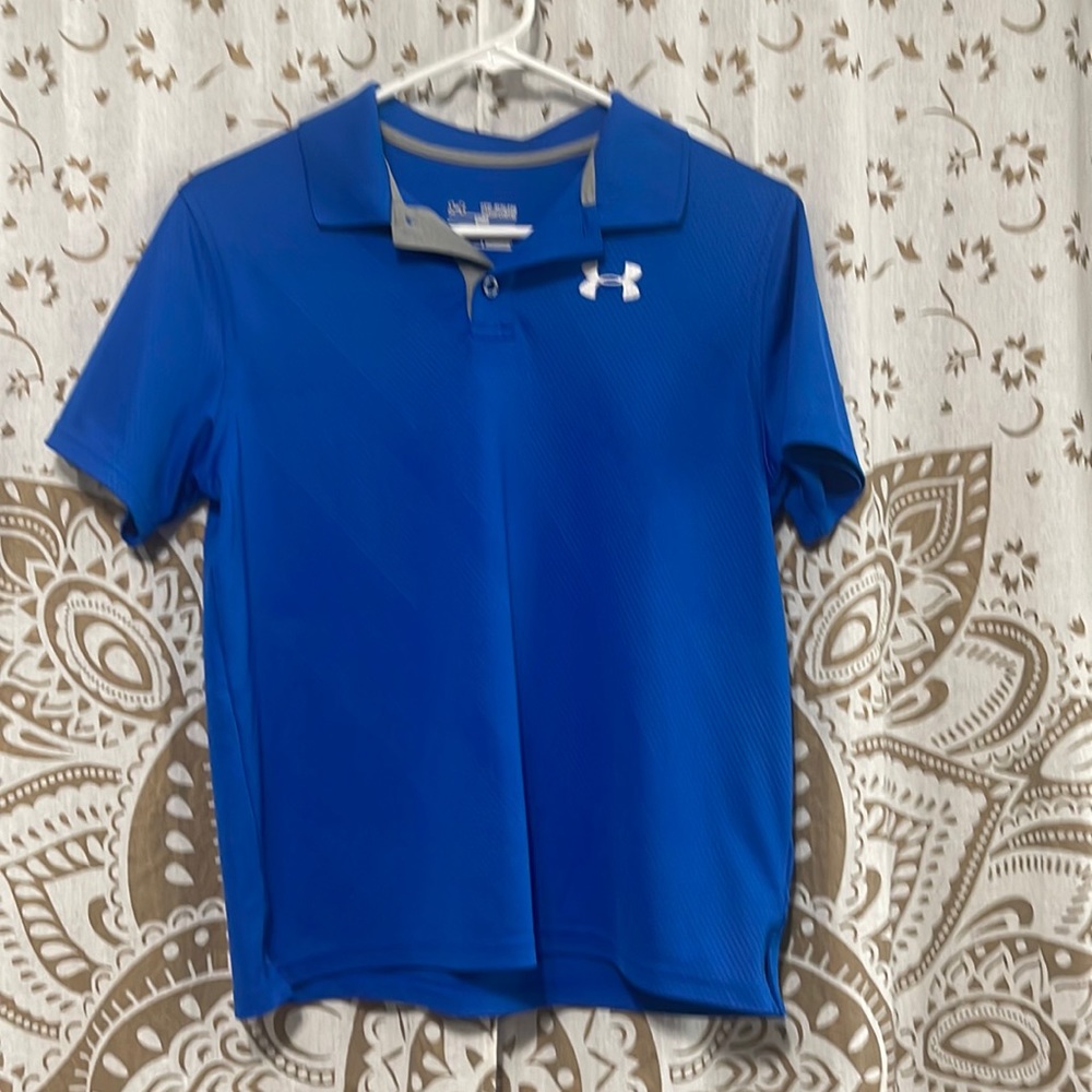 Royal Blue Under Armour Polo Youth XL